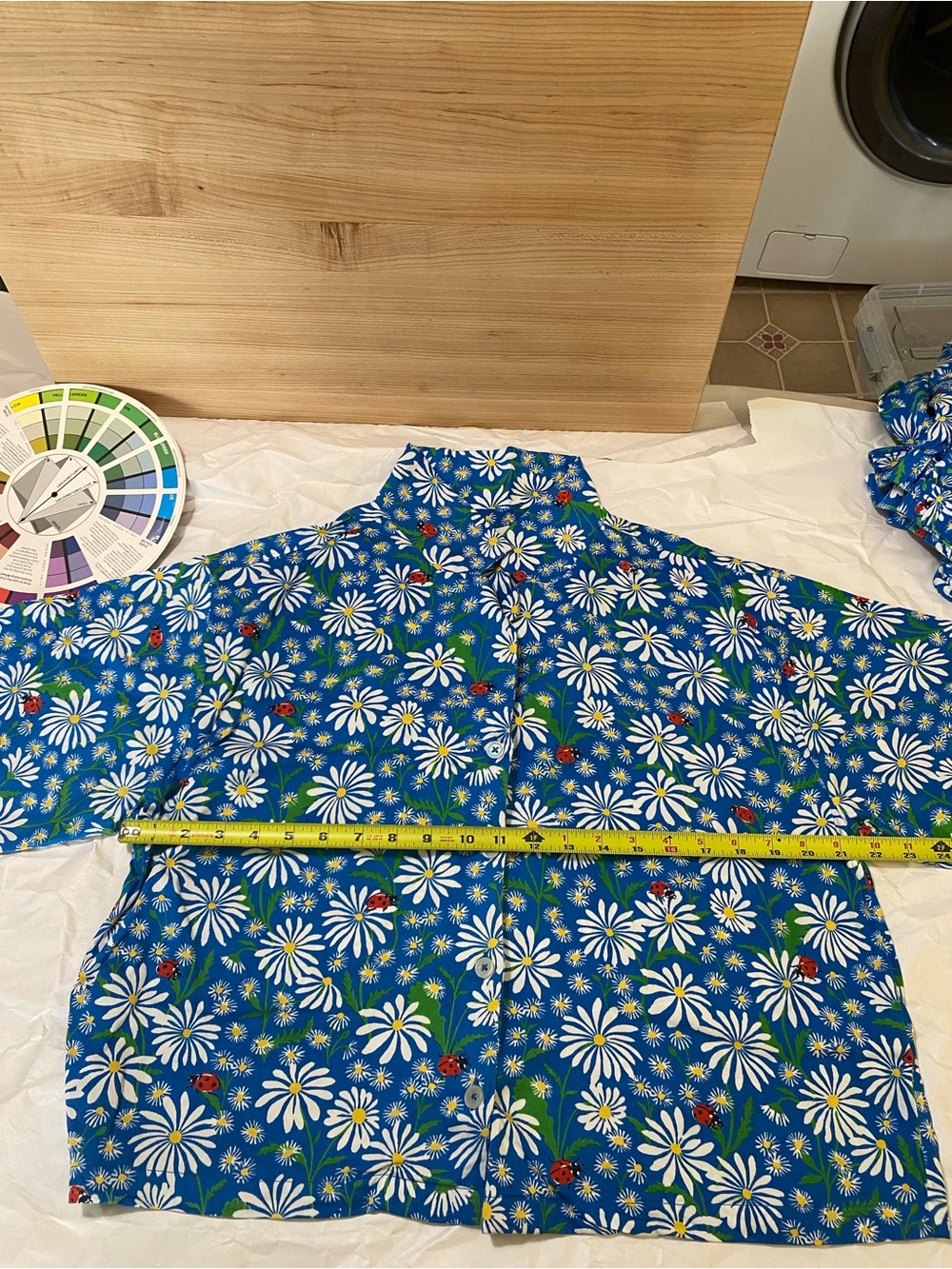 Printfresh Blue Daisy Garden Cotton Pajama set